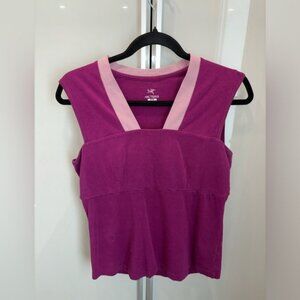 Arc'teryx - 95% Cotton Women's Purple/Pink Athletic Tank Top in Size M